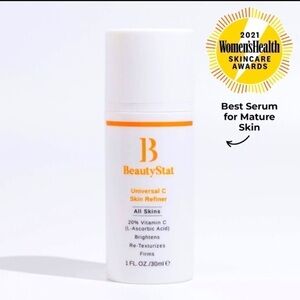 NWT BEAUTYSTAT UNIVERSAL VITAMIN  C SKIN REFINER FACIAL SERUM Antioxidant Vogue